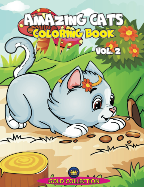 Amazing cats - coloring book, vol.2